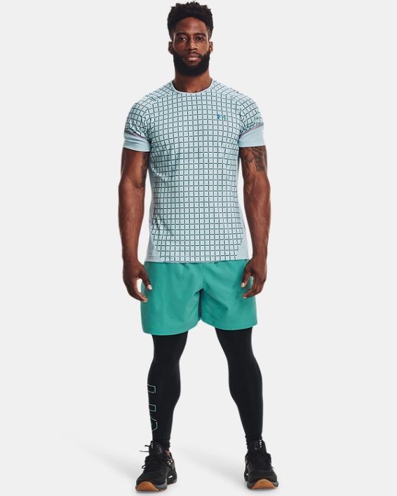 Men's UA Woven 7" Shorts, Green, pdpMainDesktop image number 3